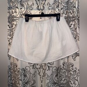 Express Flowy White Crop top